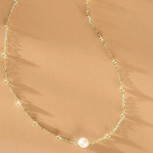 Anthropologie Pearl Satellite Necklace